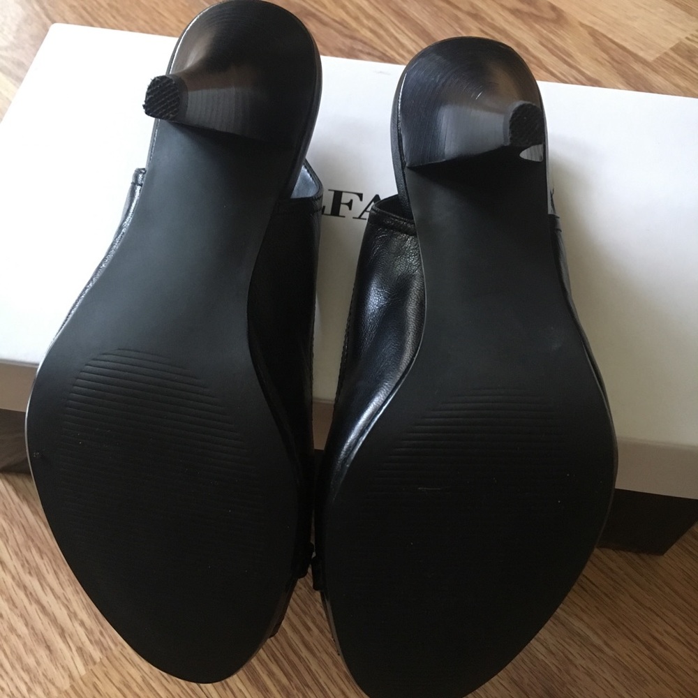 New Alfani Black Leather heels 6.5 - Picture 5 of 7